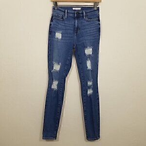 PacSun High Rise Jegging Distressed Stretch Jeans Size 25